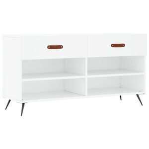 vidaXL Kenk&auml;penkki valkoinen 102x35x55 cm tekninen puu