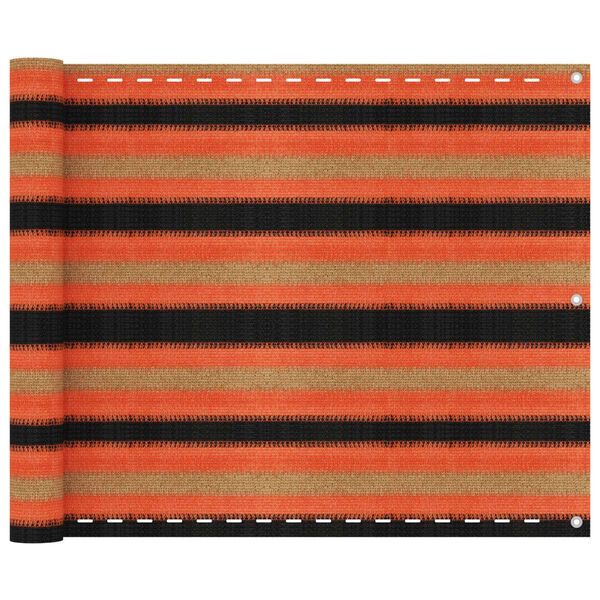 vidaXL Parvekkeen suoja monivärinen 75x400 cm HDPE