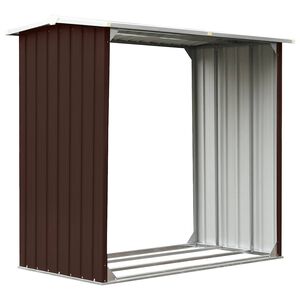vidaXL Puuvaja galvanoitu ter&auml;s 172x91x154 cm ruskea