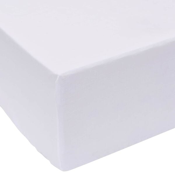 vidaXL Lakana Valkoinen 200 x 160 cm Puuvilla
