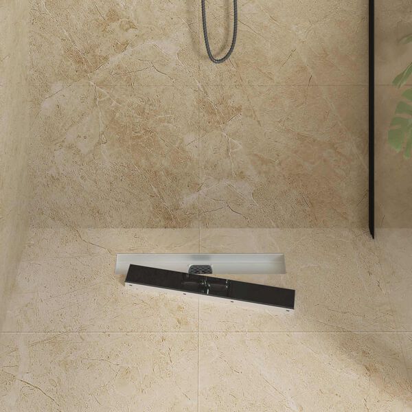 vidaXL Suihkukaivo lasikannella ja 360&deg; syphonilla Musta 50 cm