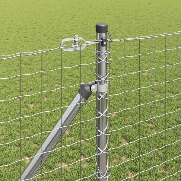 vidaXL Aitalatu Muut 26 pcs Harmaa 3,2 x 3,2 x 160 cm Teräs