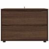 vidaXL S&auml;ilytyskaappi Ruskea tammi 80 x 48 x 57 cm Tekninen puu