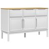 vidaXL Senkki FLORO valkoinen 114x43x74 cm t&auml;ysi m&auml;nty