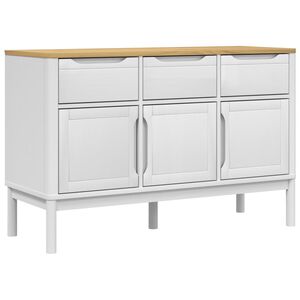 vidaXL Senkki FLORO valkoinen 114x43x74 cm t&auml;ysi m&auml;nty