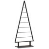 vidaXL Metallinen joulukuusi Musta 125,5 cm Ter&auml;s
