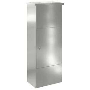 vidaXL Pakettipostilaatikko s&auml;ilytystilassa Musta 44,5 x 29 x 110,5 cm