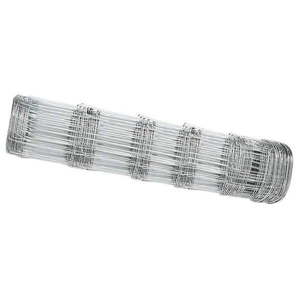 vidaXL Riista-aita Hopea 100 x 0.8 m Galvanoitu teräs