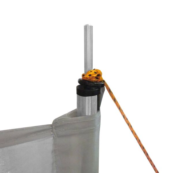 Bo-Camp Tuulensuoja yl&auml;palkeilla Caira 500x140cm harmaa