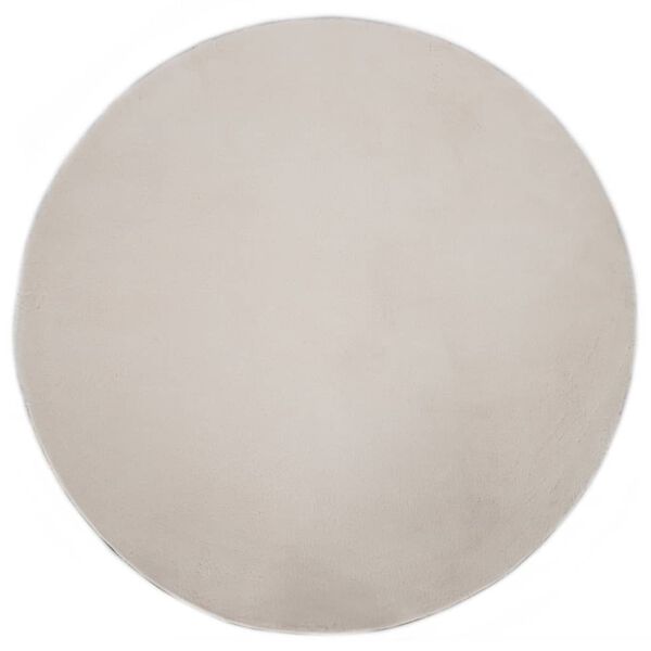 vidaXL Matto 80 cm j&auml;niksen tekonahka kerma