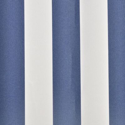vidaXL Markiisikangas sininen ja valkoinen 350x250 cm