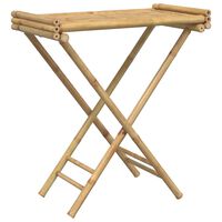 vidaXL Kokoontaitettava tarjotinpöytä 70,5x42,5x80 cm bambu