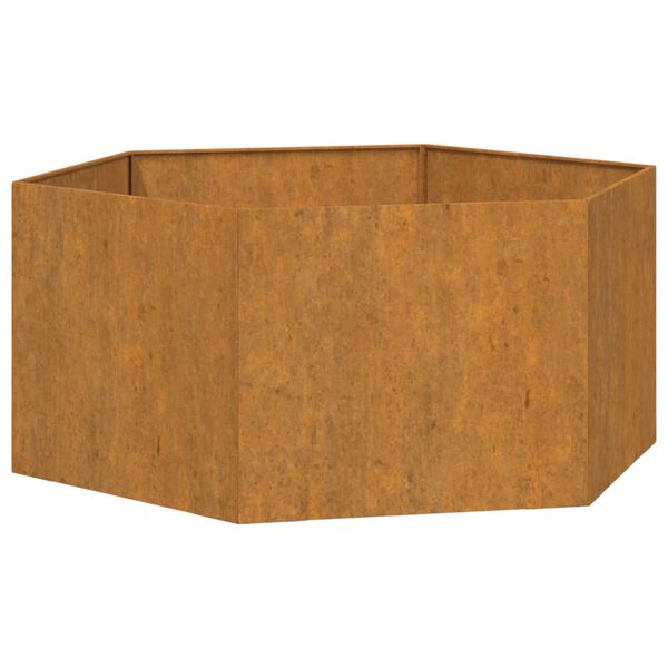 vidaXL Kukkalaatikko ruoste 90x90x45 cm Corten ter&auml;s