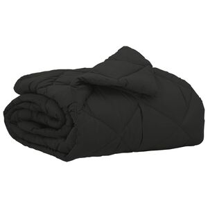 vidaXL Kes&auml;peitto Musta 200 x 135 cm Mikrokuitu