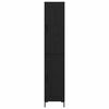 vidaXL Korkea kaappi Musta tammi. 34,5 x 34 x 180 cm Tekninen puu