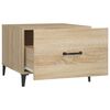 vidaXL Sohvapöytä metallijaloilla 2 kpl Sonoma-tammi 50x50x40 cm