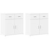 vidaXL Senkit 2 kpl valkoinen 79x38x80 cm tekninen puu