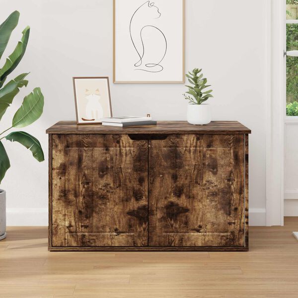 vidaXL Kissatalo Savup&auml;hkin&auml; 85 x 55 x 50,5 cm Tekninen puu