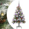 vidaXL Tekojoulukuusi LED -nauhavalot Vihre&auml; ja valkoinen 120 cm