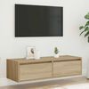 vidaXL TV-kaappi LED-valoilla sonoma tammi 100X35,5x25 cm