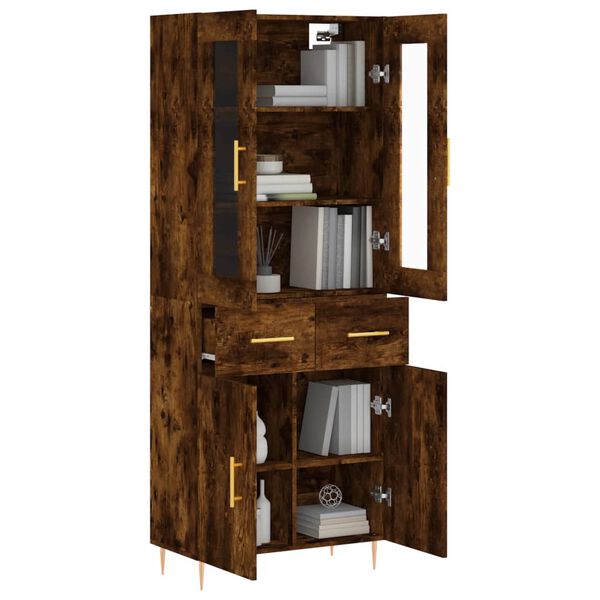 vidaXL Kaappi savutammi 69,5x34x180 cm tekninen puu