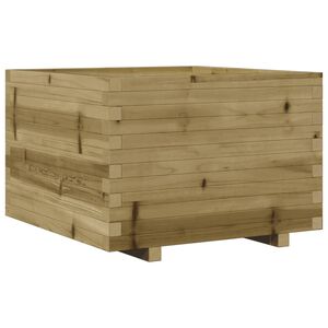 vidaXL Puutarhakukkalaatikko 70x70x49,5 cm kyll&auml;stetty m&auml;nty