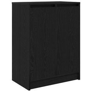 vidaXL Kenk&auml;kaappi musta tammi 57x34x76 cm tekninen puu