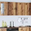 vidaXL Keitti&ouml;n sein&auml;kaapit 2 kpl Porto vanhaa puuta suunniteltu puu