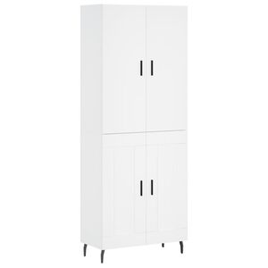 vidaXL Kaappi valkoinen 69,5x34x180 cm tekninen puu