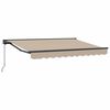 vidaXL Manuaalinen vedett&auml;v&auml; varjo Beige 3,5 x 2 m