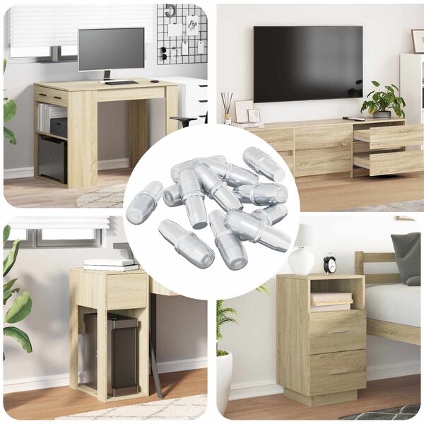 vidaXL Hyllyn Nautinta 12 pcs Hopea 7 x 16 mm Rauta