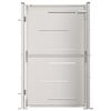 vidaXL Puutarhan portti 100x145 cm ruostumaton ter&auml;s