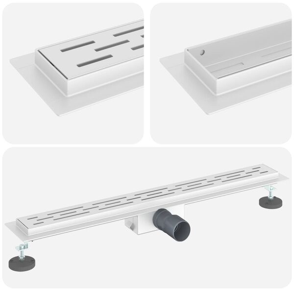 vidaXL Suihkuviem&auml;ri rivisuunnittelulla Hopea 70 cm