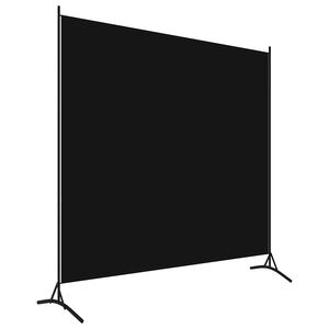 vidaXL Tilanjakaja musta 175x180 cm kangas