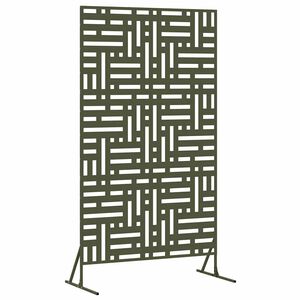 vidaXL Yksityisyysn&auml;ytt&ouml; 100 x 50 x 180 cm Ter&auml;s Oliivinvihre&auml;