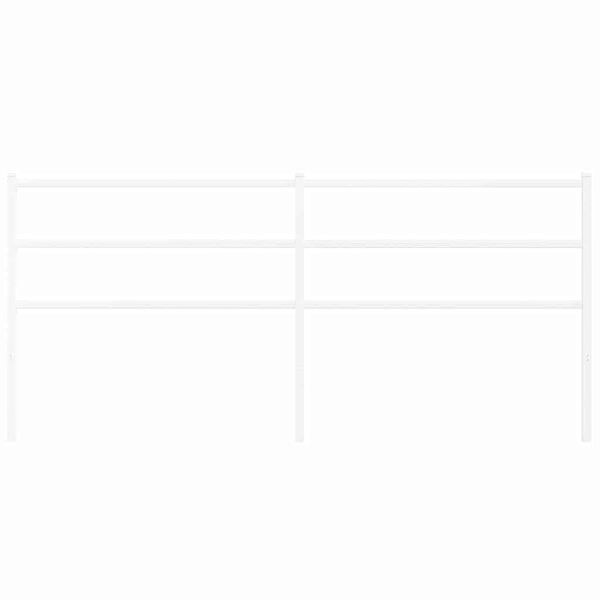 vidaXL Metallinen vaihtop&auml;&auml;ty valkoinen 193 cm