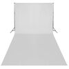 vidaXL Valokuvastudiosarja valosarja, taustakangas ja heijastin