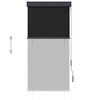 vidaXL Ulkorullaverho 80x250 cm antrasiitti
