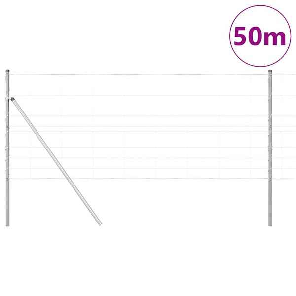 vidaXL Aitalatu Galvanoitu 50 x 1 m Ter&auml;s