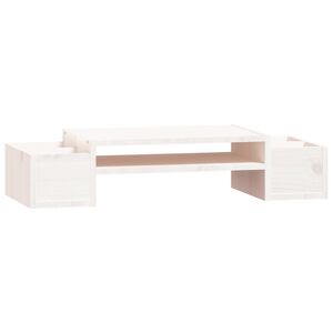 vidaXL N&auml;ytt&ouml;koroke valkoinen 70x27,5x15 cm t&auml;ysi m&auml;nty