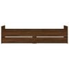 vidaXL S&auml;ngynrunko laatikoilla ruskea tammi 90x190 cm