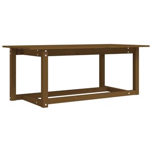 vidaXL Sohvap&ouml;yt&auml; hunajanruskea 110x55x45 cm t&auml;ysi m&auml;nty