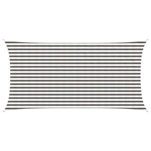 vidaXL Aurinkovarjolaudat Vaaleanharmaa ja valkoinen 2,5 x 4,5 m HDPE