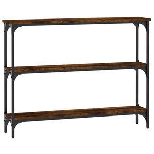 vidaXL Konsolip&ouml;yt&auml; savutammi 100x22,5x75 cm tekninen puu