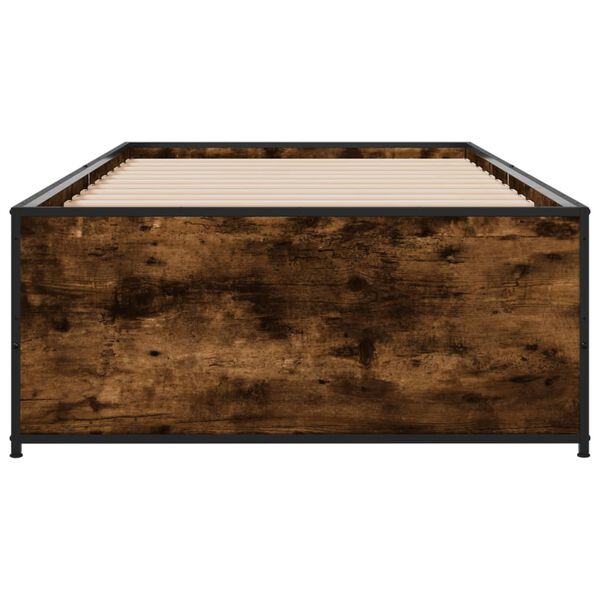 vidaXL S&auml;ngynrunko savutammi 100x200 cm tekninen puu ja metalli