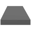 vidaXL Kelluvat seinähyllyt 2kpl korkeakiilto harmaa 90x23,5x3,8cm MDF