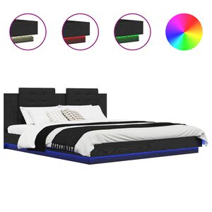 vidaXL S&auml;ngyn runko p&auml;&auml;dyll&auml; p&auml;&auml;tyll&auml; Musta tammi. 6FT Super King Size