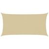 vidaXL Aurinkovarjolaudat Beige 2 x 6 m HDPE