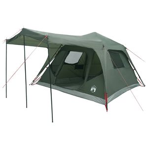 vidaXL Perhe Teltta Armivihre&auml; 305 x 275 x 190 cm Polyesteri ja ter&auml;s
