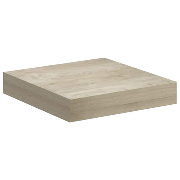 vidaXL Kelluva sein&auml;hylly tammi 23x23,5x3,8 cm MDF